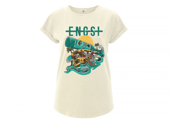 ENGST - Partybus Ecru Tailliertes Shirt